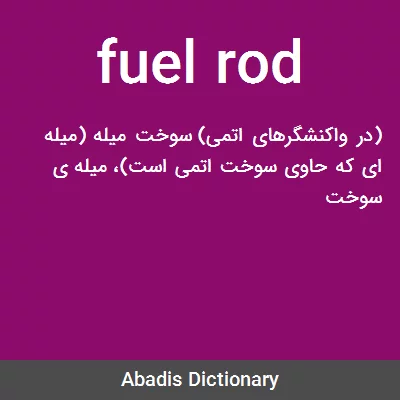 معنی fuel rod